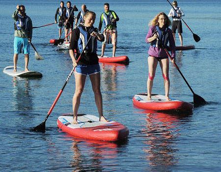 paddeln SUP Gruppe