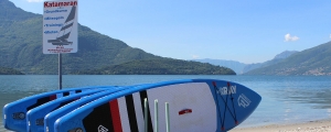 SUP - Stand Up Paddeln am Comersee