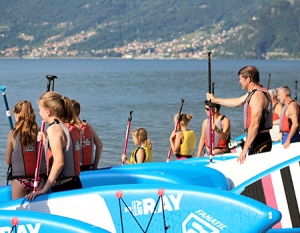 SUP - Stand-Up-Paddeln am Comer See